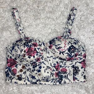 BOG Collective Cropped Floral Tank Top